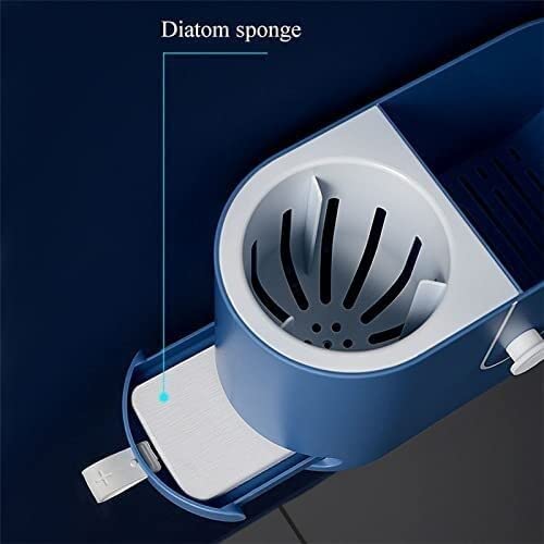 XDLEDMKIZ Toilet Bowl Brush With Holder Set Soft TPR Silicone Head Wall-Mounted Cleaner Storage Box Durable Bathroom - Image 7
