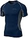 TSLA TM-MUB73-NVH_Large Men's Mesh-Side Panels Short Sleeve T-Shirt Cool Compression Baselayer MUB73