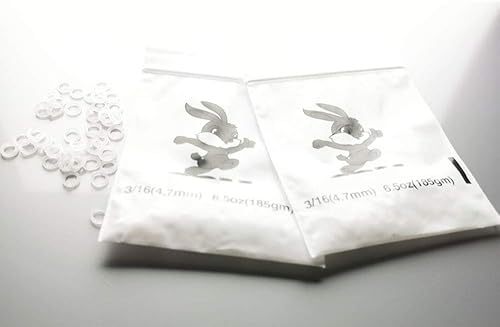 Miniatura 4 de 200 bandas elásticas de ortodoncia de 316 pulgadas, sin látex transparente, pesadas de 6.5 onzas, bandas de goma dentales pequeñas, frenos, trenzas