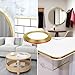 Peel and Stick Trim,Outside Vinyl Corner Trim,Self-Adhesive Wall Trim,Flexible Self Adhesive Trim,Peel and Stick for Tile and Wall Edges,Furniture Decoration.(Gold)