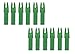 Carbon Express TCX Nock, Size .203 (Fits PileDrive Pass Thru Extreme 250 & 350), 12-Pack, Clear Green