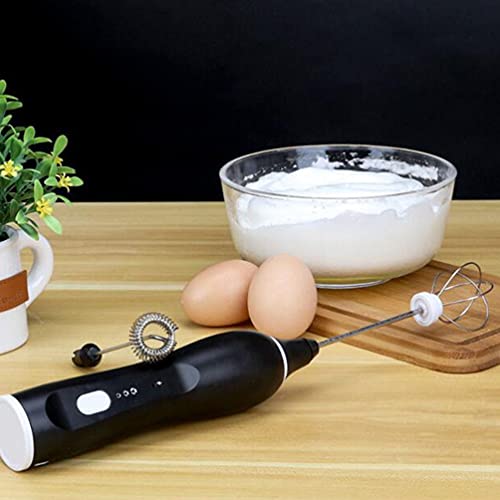 Luxshiny Vaporizador de Leche Eléctrico Portátil: Batidor de Huevos Pequeño Mezclador de Espuma Recargable para Café con… - Imagen 7