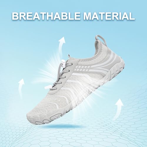 Image of Barefoot Shoes for Women & Men, Grounded Walking Hiking Barefoot Shoes, Wide Toe Box Non-Slip Water Athletic Footwear, Comfortable Vitality Barefoot Footwear, Trail Running Sneakers Unisex