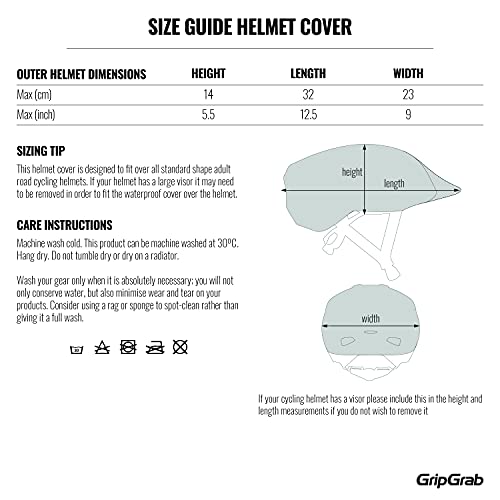 GripGrab Waterproof Windproof Cycling Rain Helmet