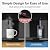 Tehanld Top Loading Water Cooler Dispenser Hot Cold & Cool Water Dispenser for 3 or 5 Gallon Bottles, Child Safety Lock, Simple Quite Design, Ideal for Home, Office, Living Room, Space Black