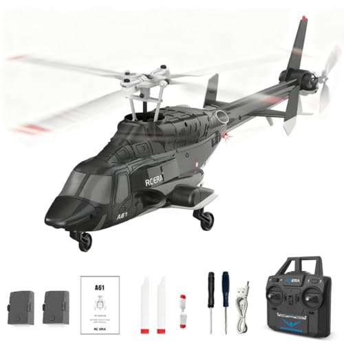 Meiurlex RC ERA A61 - Hélicoptère radiocommandé pour adulte - 1:52 - Little Wolf - Avec maintien de la hauteur et détermination de la position optique - Modèle...