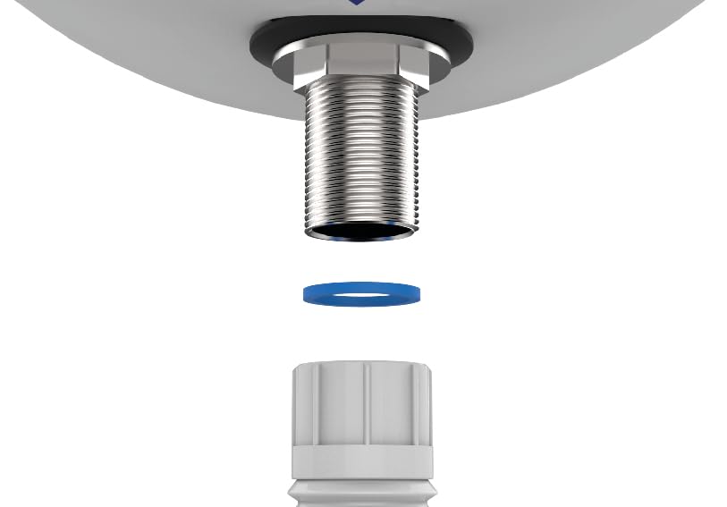 Siphon en P extensible EasyDrain tuyau flexible en polypropylène 2,2cm