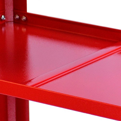 Carrinho Desmontável Aberto Vermelho com 1 Gaveta-FERCAR-CD02VM