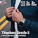 KORDIZ Titanium Watch Band T01 - Fits Apple Watch ULTRA 3 & ULTRA 2/1 (49mm) - Adjustable Titanium Apple Watch Band with Secure Clasp - Premium Color Matching Band (T01 | ULTRA Silver)