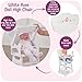 Badger Basket Doll High Chair - White and Rose Wood Design with Padded Seat and Lifting Tray - Fits 14 to 18 Inch Dolls for Pretend Mealtime Play - White/Rose