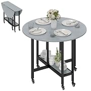 HOMCOM Mesa Plegable de Comedor para 2-4 Perso…
