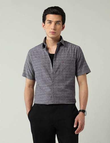 Image of AD by Arvind Modern Slim Fit Tartan Checked Shirt