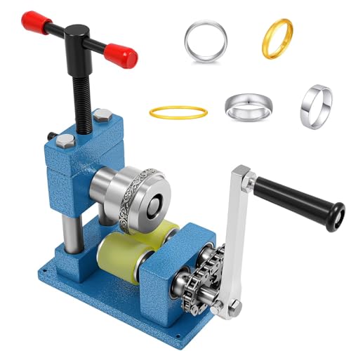 Schmuckbiegemaschine, multifunktionale Handkurbelpresse für Ringe, Armbänder und Ohrringe, ideal zum Basteln von Gold- und Silberschmuck
