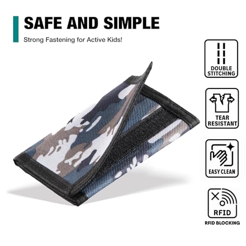 Image of Kids Wallets for Boys & Girls, Camo & Canvas Wallet with Coin Pocket for Gifts