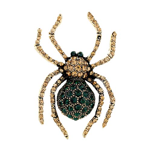 Broche strass et cristal marron pour sublimer votre pull en maille cet automne