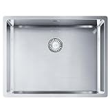Franke 127.0453.660 Box Cucina lavello BXX 210/110 – 54 Acciaio Inossidabile Seta Lucida ueberlaufloch Nascosto, 1 Pezzi, Grey