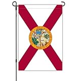 Florida State Garden Flag 12x18 Double Sided Florida Flags with Vivid Color for Yard Lawn Decoration, State Flag for Outdoor Indoor House Decor