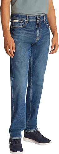 Calvin Klein Slim Straight J30j327166 pantalon jean ajusté noir bleu homme