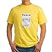 CafePress - T-shirt à dos coexiste. Autocollant - 100% coton - Jaune - Medium