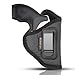 IWB Revolver Holster by Houston - ECO Leather Concealed Carry Soft Material | Suede Interior for Protection | Fits Any 38 J Frames, S&W, Charter Arms, Rossi 38, Taurus,BG,LCR (Right) (CHP-60-RH)