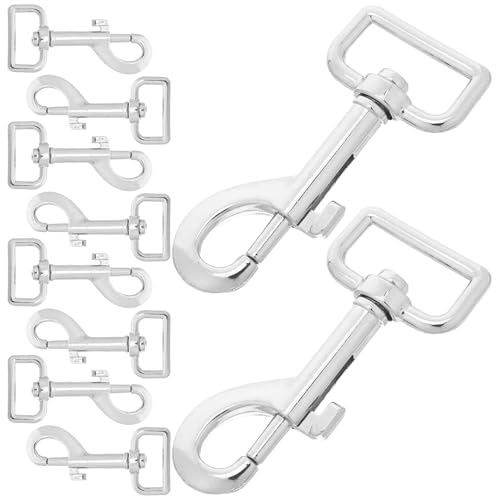 DECHOUS ���̃��[�V���o�b�N���N���b�v �X�e�����X�� �V���o�[ 10�Z�b�g ���ό`���ɂ��� ��]�t�b�N�t�� �y�b�g���[�h�⃍�[�v�p