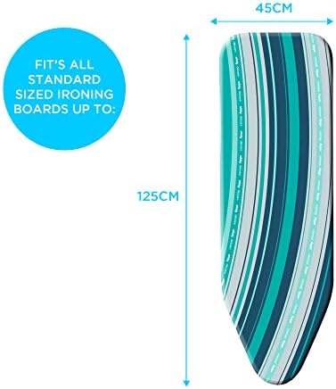 Minky SmartFit Premium Ironing Board Cover 125 x 45cm, Green