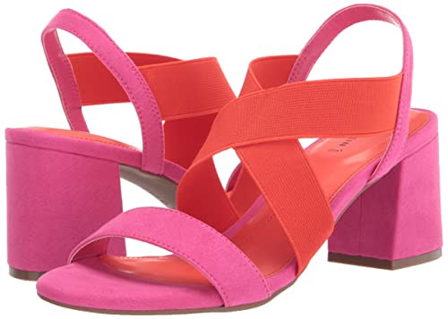 Anne Klein Women's Ressa Heeled Sandal, Pink/Orange, 8.5 #TOP6