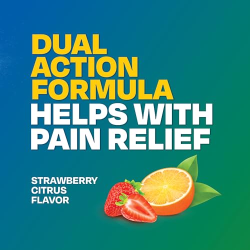 Image of Goody's Headache Relief Plus Mental Alertness Powder, with Aspirin and Caffeine, Strawberry Citrus Flavor, 16 Count