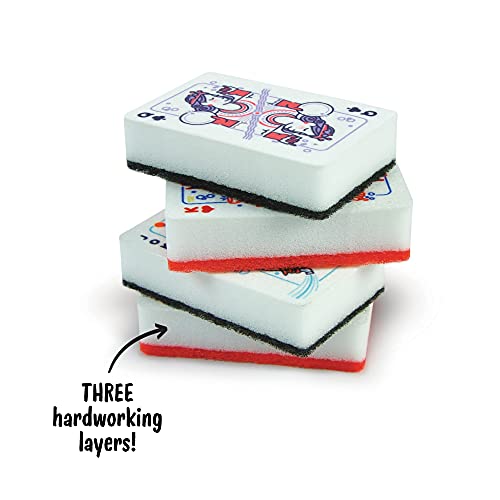 Image of Genuine Fred, Clean House, Kitchen Sponges, Set of 4, Assorted, (5286465)