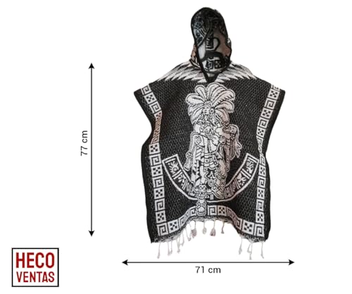 Mexican Handmade Children's Gaban Poncho With Hat4