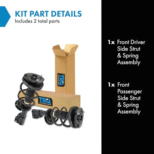 Image of TRQ Front Strut and Spring Assembly Set 2 Piece | For 04-05 Chevrolet Classic 97-03 Malibu 99-04 Oldsmobile Alero 97-99 Cutlass 99-05 Pontiac Grand Am