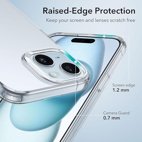 ESR für iPhone 15 Hülle, Originalgefühl, Transparent, Klar – Ansicht 4