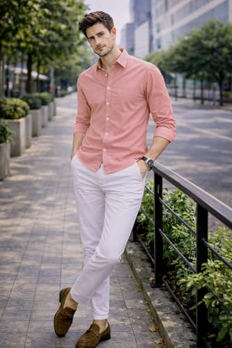Image of Ben Martin Shirt for Men | Regular Casual Shirts for Mens' | Men's Casual Shirt's Slim Fit | Full Sleeve Cotton Shirts for Men's | Solid Shirt's for Mens Stylish | Formal & Casual Office Wear Shirts