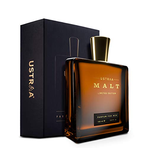 Ustraa Gift for men - Malt - Premium Perfume - 100 ml | Strong & Smooth | Long-Lasting | Intense mix of masculine fragrances | Fragrant Musky Top Notes with Woody Trail
