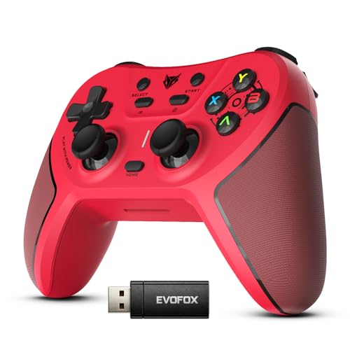 Image of EvoFox One S V2 Universal 3-Mode Wireless Gaming Controller,1000Hz HallSense Precision Joysticks, BT, 2.4GHz & Wired, Macros, Fast Type-C Charging, PC, Mobile, Android TV, PS4 & Console Gaming
