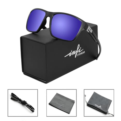 Image of INFI Fishing Polarized Sunglasses for Men Driving Running Golf Sports Glasses Square UV Protection Designer Style Unisex