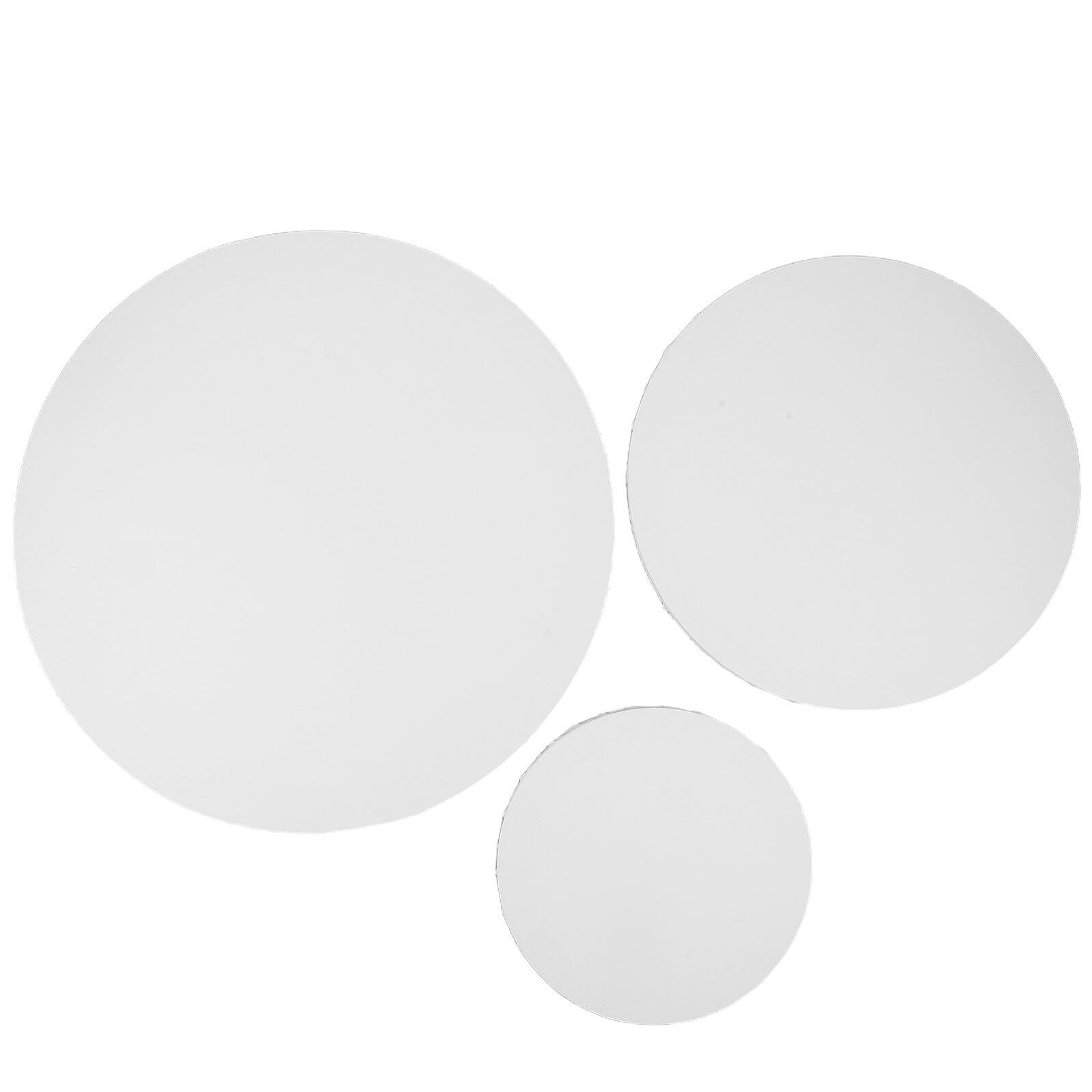 3 pièces Lot de Toiles Rondes Coton Cadres Circulaires pour Peinture à Huile Surface Texturée Fine pour Meilleure Adhérence pour Artistes et Créations Modernes