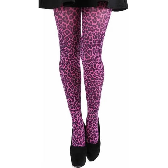 Pink Leopard Print Tights for Women Plus Size Available S/M to XL/XXL