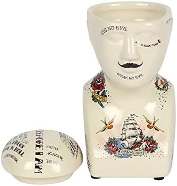 Temerity Jones TJN_0164 Storage Jar | Phrenology Head | 1pc, Multicolor