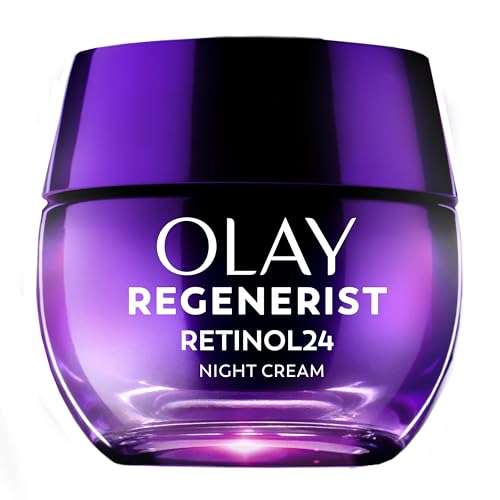 Olay Retinol Night Cream for Women, Anti-Aging Face Moisturizer, Fragrance-Free,