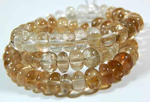 Perles Impériales az rondelles 7x8mm fil de 7 pouces LKBEADS Golden Smooth