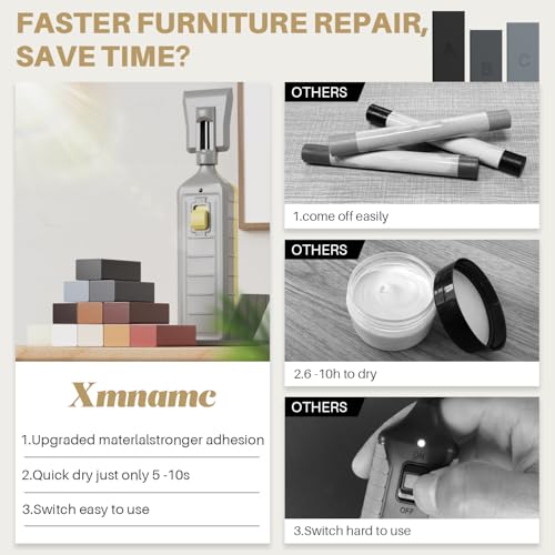 Image of Hardwood Floor Repair Kit - 11 Colors Wood Floor Wax Furniture Touch Up Markers, Linoleum Repair Kit Cover Up Scratches, Cracks, Stains for Wood Door, Floor, Table, Cabinet, Desks