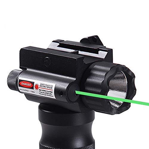 TPO GP01G 1000 High Lumen LED Flashlight with Green Laser Sight Fit 20mm