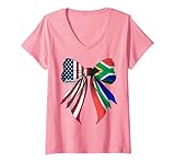 Photo Gallery donna coquette bow south africa roots south african pride bandiera usa maglietta con collo a v Photo Gallery donna coquette bow south africa roots south african pride bandiera usa maglietta con collo a v