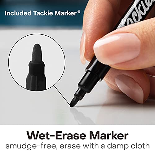 MC SQUARES Stickies 4x6 Reusable Sticky Notes | 12-Pack 2-Year Re-Stickable Mini Whiteboards with Smudge-Free Tackie Marker | Made in The USA - Thumbnail 6