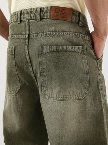 Image of Urbano Fashion Men's Loose Baggy Fit Cargo Carpenter Jeans with 6 Pockets Non-Stretchable