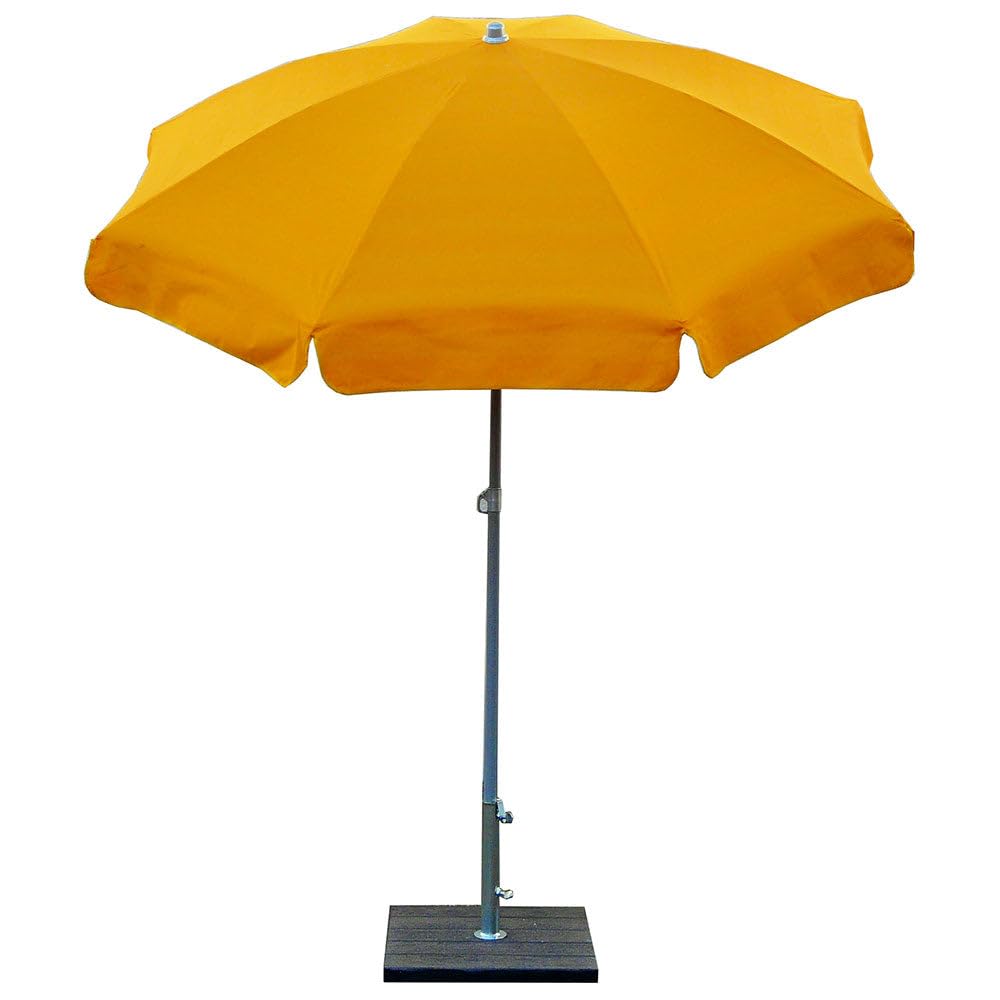Maffei - Art 181 Venezia Sonnenschirm rund Baumwolle Duplex Ø 200 cm gelb gestreift