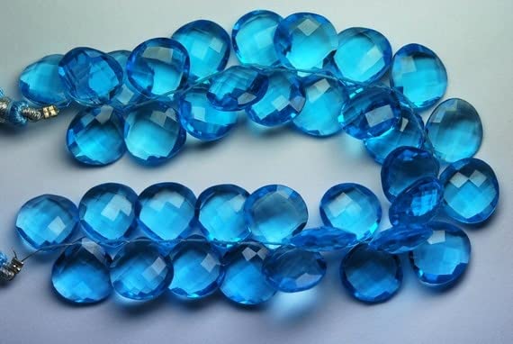 Quartz bleu ciel en forme de coeur LKBEADS pour fabriquer un cadeau d'anniversaire