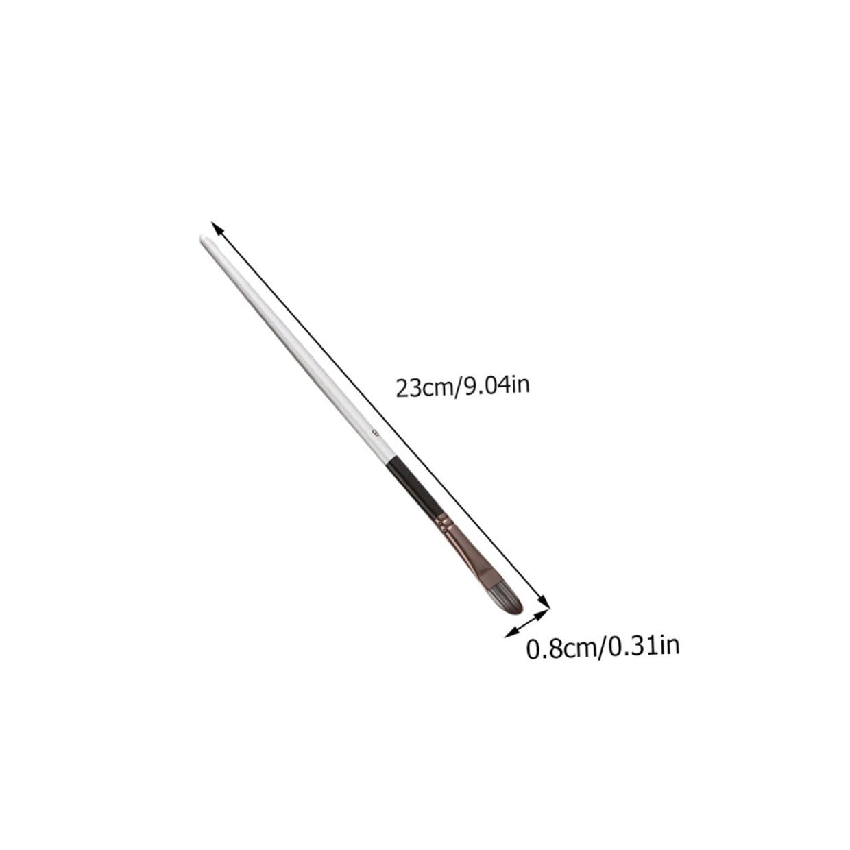Kit de 24 Pinceaux de Peinture en Nylon avec Paquet, Ensemble Polyvalent pour Dessin à Peindre et Dessin à L'aquarelle, Forme Simple et Style Élégant