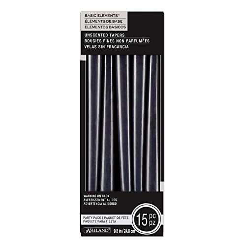 Ashland Basic Elements™ Black Unscented Taper Party Pack
